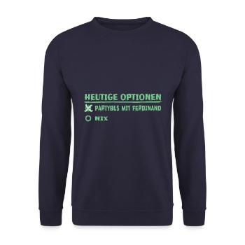 ferdi - Unisex Pullover - Navy - Vorne - Alina (178cm) & Michal (187cm)