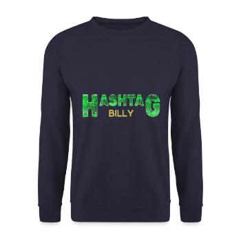 First name Billy - Unisex Sweatshirt - navy - Front - Alina (178cm) & Michal (187cm)