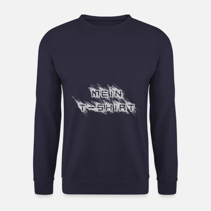 Mein T Shirt Schraffiert - Unisex Pullover - Navy