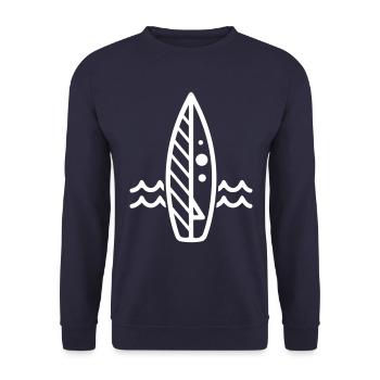 Surfboard icon icon - Unisex Sweatshirt - navy - Front - Alina (178cm) & Michal (187cm)