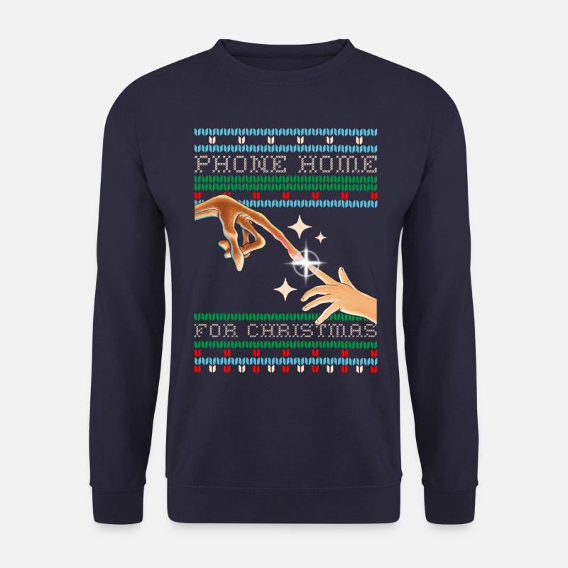 E.T. Der Außerirdische Phone Home For Christmas - Unisex Pullover - Navy