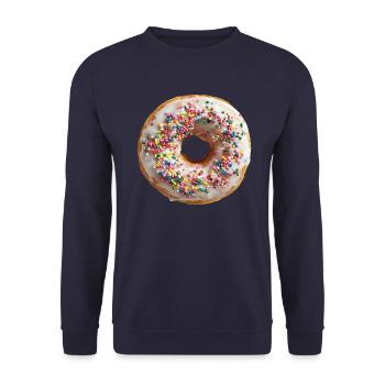 Donut - Unisex Pullover - Navy - Vorne - Alina (178cm) & Michal (187cm)