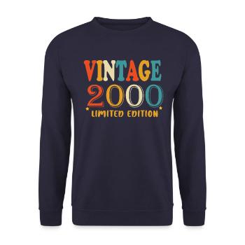 Limited Edition 2000 - Unisex Pullover - Navy - Vorne - Alina (178cm) & Michal (187cm)