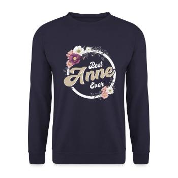 Sweet Best Anne Ever Mère Turquie Fête des mères - Sweat-shirt Unisexe - marine - Devant - Alina (178cm) & Michal (187cm)