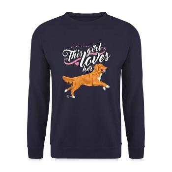 tollergirl2 - Unisex Pullover - Navy - Vorne - Alina (178cm) & Michal (187cm)