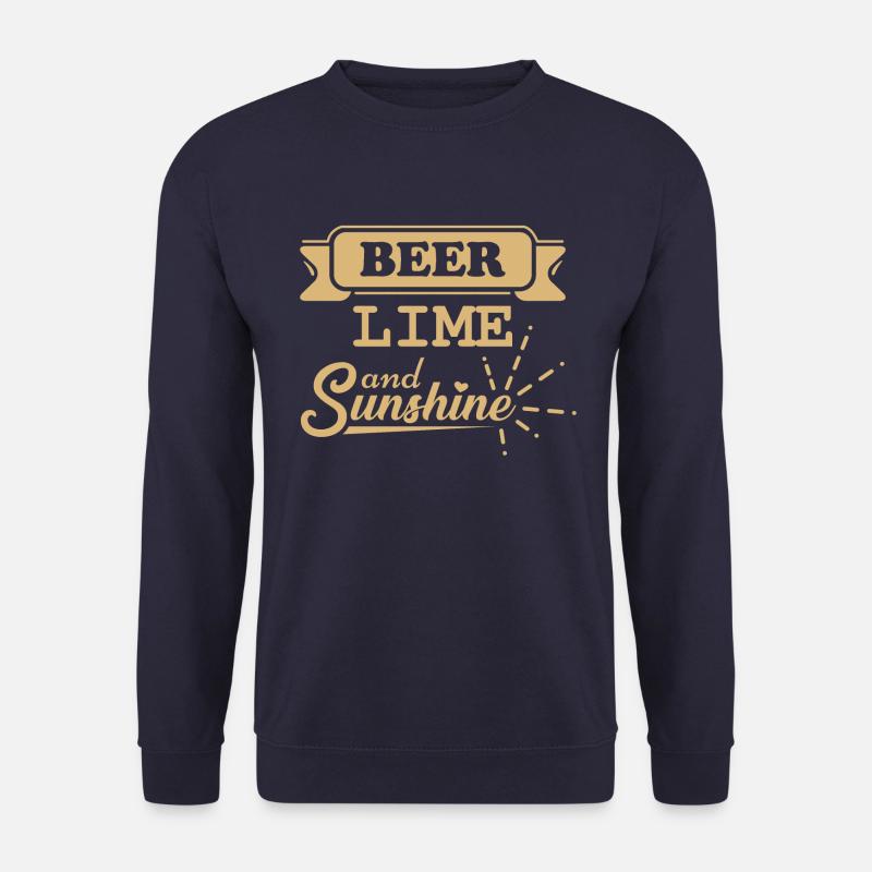 BEER LIME AND SUNSHINE - Unisex Pullover - Navy