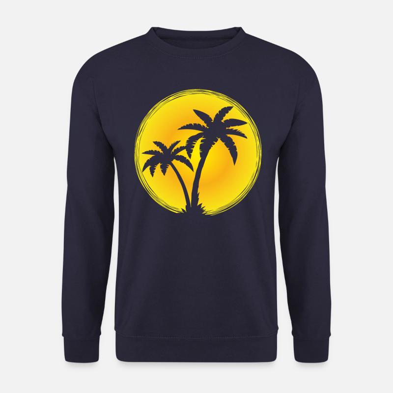 Palmier Soleil - Sweat-shirt Unisexe - marine