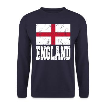 England - Unisex Pullover - Navy - Vorne - Alina (178cm) & Michal (187cm)