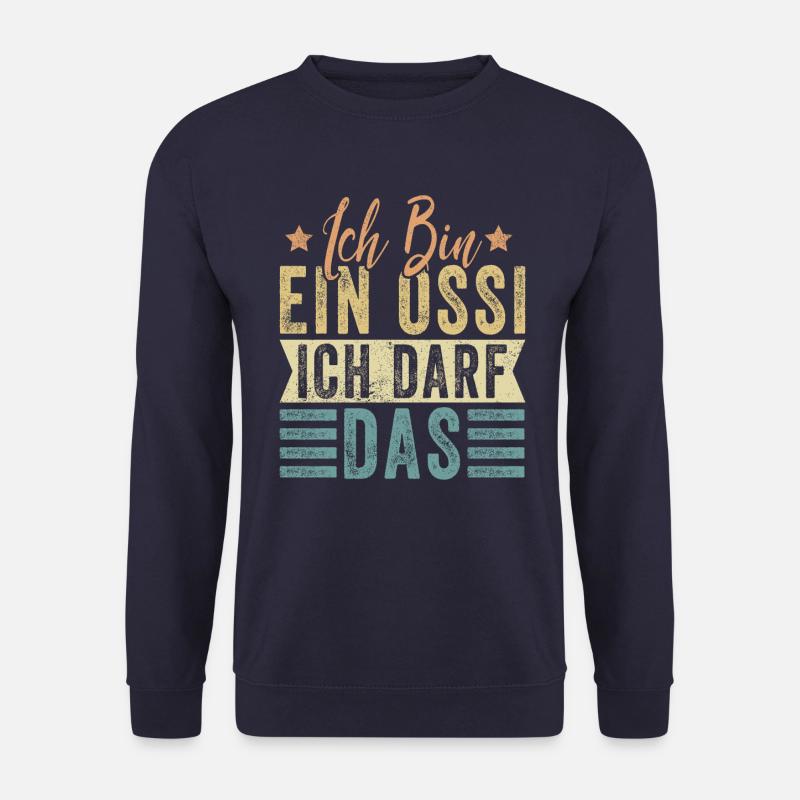 Ossi Motiv Vintage mit Spruch - Unisex Pullover - Navy