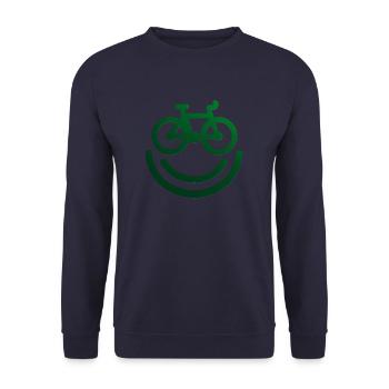 Conception de vélos/roues pour les cyclistes - Sweat-shirt Unisexe - marine - Devant - Alina (178cm) & Michal (187cm)