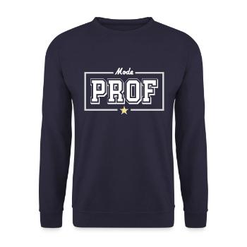 Mode prof - Sweat-shirt Unisexe - marine - Devant - Alina (178cm) & Michal (187cm)