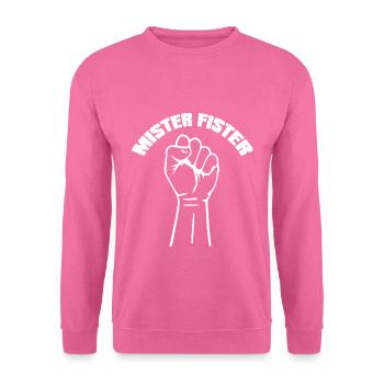 Monsieur Fister Faust Poing Fun Humour Sexuel Provocateur - Sweat-shirt Unisexe - rose - Devant