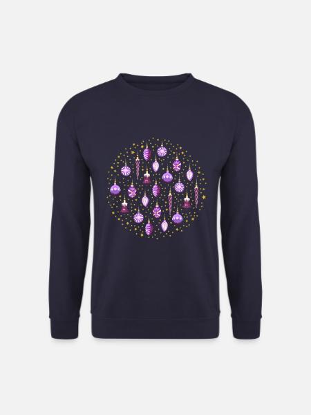 Xmas Galaxy Lila - Unisex Pullover - Navy