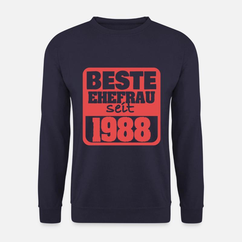 Ehefrau 1988 - Unisex Pullover - Navy