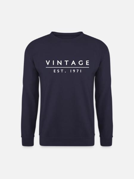 Vintage 1971 Gift - Unisex Sweatshirt - navy