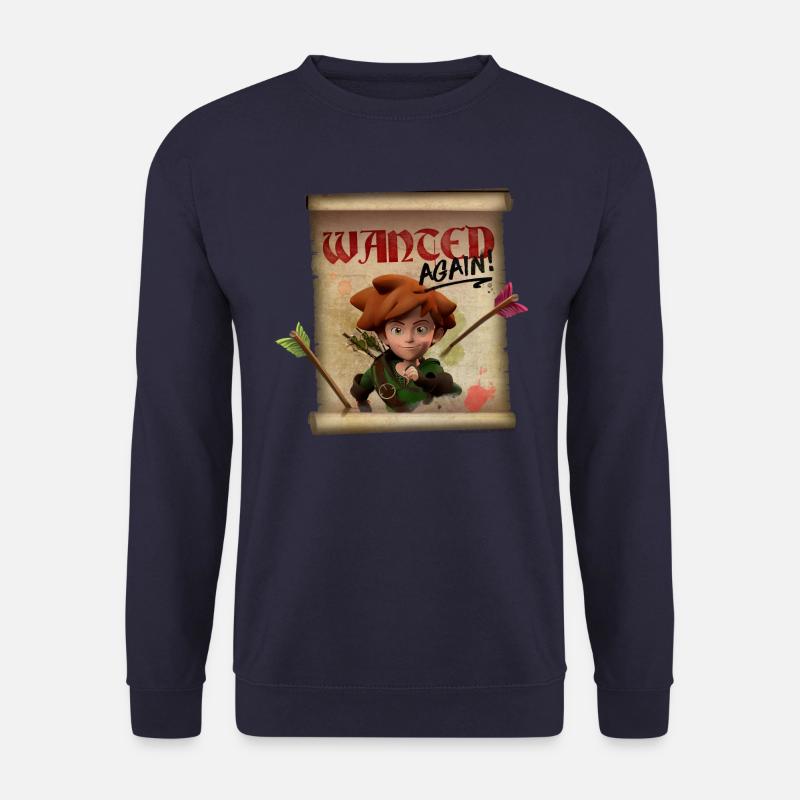 Robin Hood Schlitzohr von Sherwood Wanted Again! - Unisex Pullover - Navy