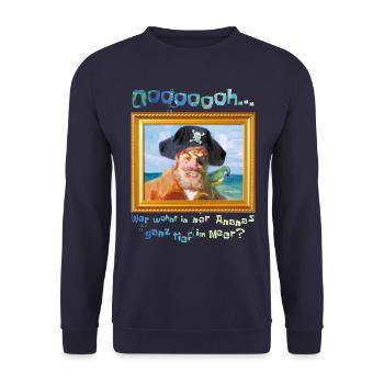 Bob l'Éponge Painty Pirat Lustiger Spruch - Sweat-shirt Unisexe - marine - Devant - Alina (178cm) & Michal (187cm)