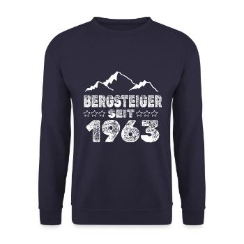 Jahr 1963 - Unisex Pullover - Navy - Vorne - Alina (178cm) & Michal (187cm)
