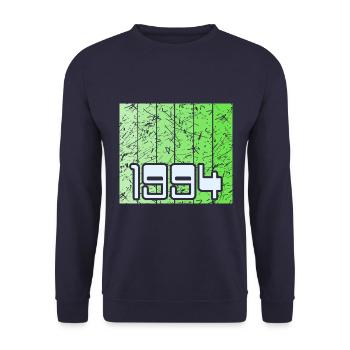 Year 1994 - Unisex Sweatshirt - navy - Front - Alina (178cm) & Michal (187cm)