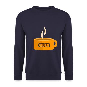 Tee Aiden - Unisex Sweatshirt - navy - Front - Alina (178cm) & Michal (187cm)