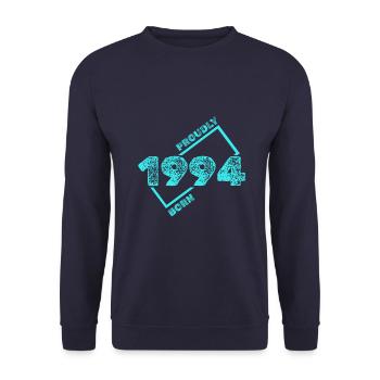 Year 1994 - Unisex Sweatshirt - navy - Front - Alina (178cm) & Michal (187cm)