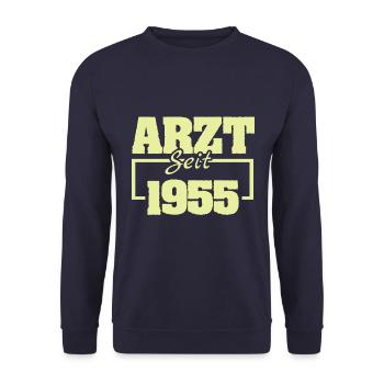 1955 - Unisex Pullover - Navy - Vorne - Alina (178cm) & Michal (187cm)