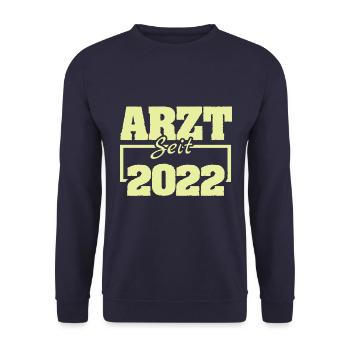 Ärztin 2022 - Unisex Pullover - Navy - Vorne - Alina (178cm) & Michal (187cm)