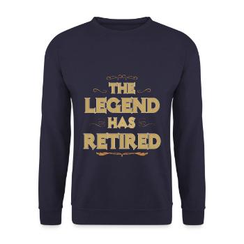 Farewell pensioner pension retirement gift wife - Unisex Sweatshirt - navy - Front - Alina (178cm) & Michal (187cm)