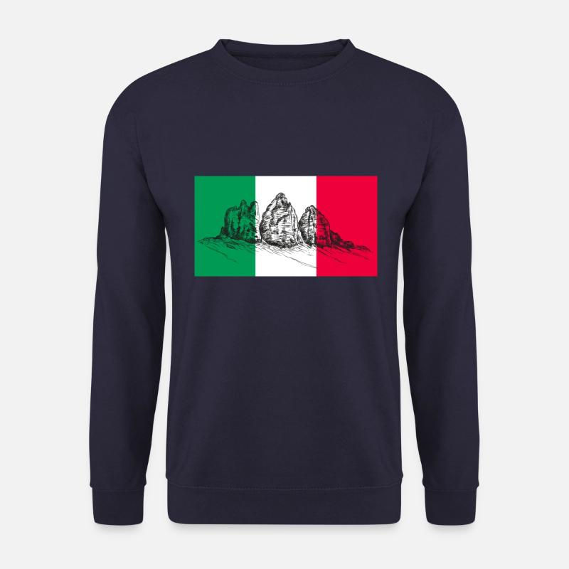 Three Peaks, Dolomites, - Unisex Sweatshirt - navy