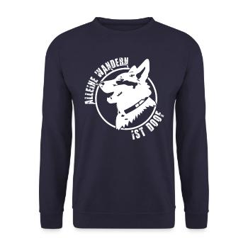 Marcher avec un chien - Sweat-shirt Unisexe - marine - Devant - Alina (178cm) & Michal (187cm)