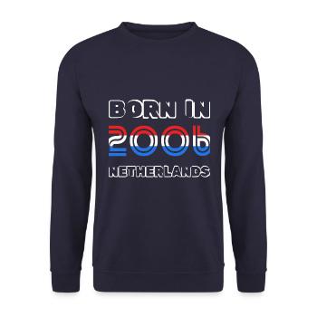 Year 2006 - Unisex Sweatshirt - navy - Front - Alina (178cm) & Michal (187cm)
