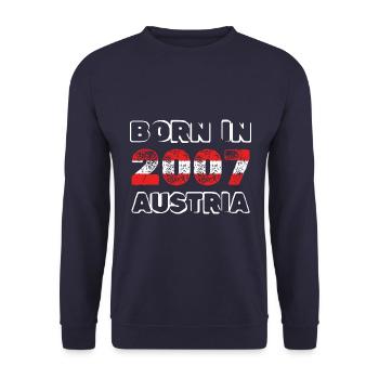 Austria 2007 - Unisex Sweatshirt - navy - Front - Alina (178cm) & Michal (187cm)