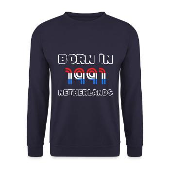 Netherlands 1991 - Unisex Pullover - Navy - Vorne - Alina (178cm) & Michal (187cm)