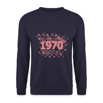 1970 - Unisex Pullover - Navy - Vorne - Alina (178cm) & Michal (187cm)
