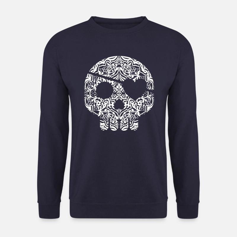 Pirate Skully v03 - Sweat-shirt Unisexe - marine
