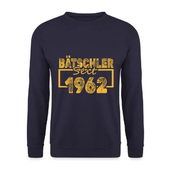 Jahr 1962 - Unisex Pullover - Navy - Vorne - Alina (178cm) & Michal (187cm)