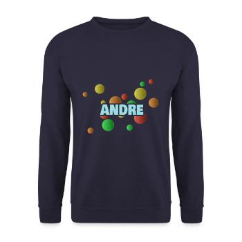 Fosse à balles André - Sweat-shirt Unisexe - marine - Devant - Alina (178cm) & Michal (187cm)