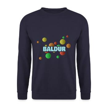 Baldur ball pit - Unisex Sweatshirt - navy - Front - Alina (178cm) & Michal (187cm)