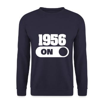 1956 - Unisex Pullover - Navy - Vorne - Alina (178cm) & Michal (187cm)