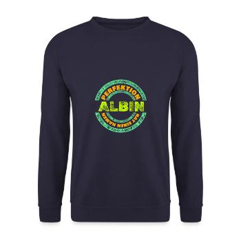 Perfekt Albin - Unisex Pullover - Navy - Vorne - Alina (178cm) & Michal (187cm)