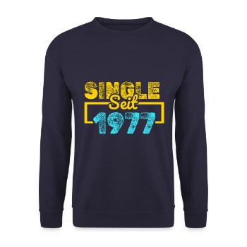 seit 1977 - Unisex Pullover - Navy - Vorne - Alina (178cm) & Michal (187cm)