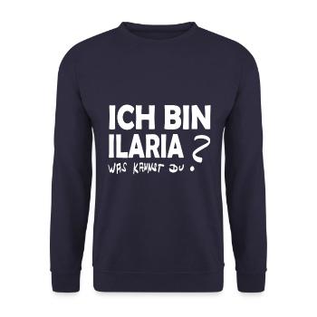 kannst ilaria - Unisex Pullover - Navy - Vorne - Alina (178cm) & Michal (187cm)