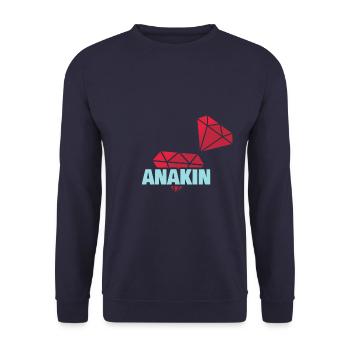 Noble Anakin - Unisex Sweatshirt - navy - Front - Alina (178cm) & Michal (187cm)