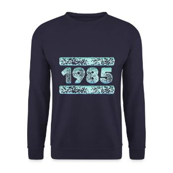 1985 - Unisex Pullover - Navy - Vorne - Alina (178cm) & Michal (187cm)