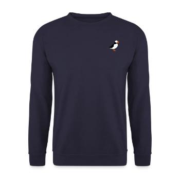 puffin - Unisex Sweatshirt - navy - Front - Alina (178cm) & Michal (187cm)