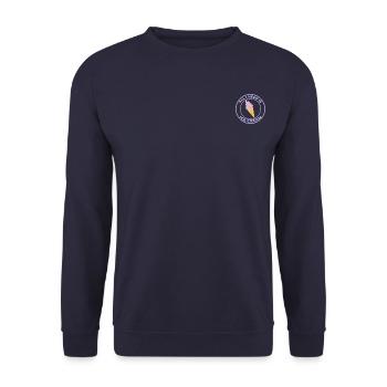ALLES, WAS ICH BRAUCHE, IST EIS - Unisex Pullover - Navy - Vorne - Alina (178cm) & Michal (187cm)