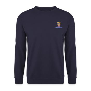 PATTES DE TONNERRE - Sweat-shirt Unisexe - marine - Devant - Alina (178cm) & Michal (187cm)