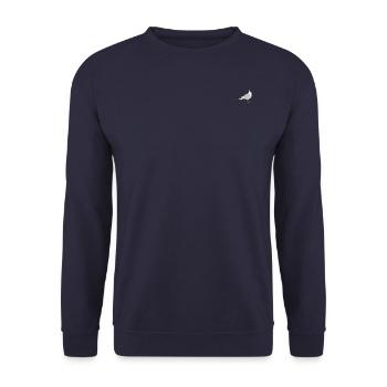 black-headed gull - Unisex Sweatshirt - navy - Front - Alina (178cm) & Michal (187cm)