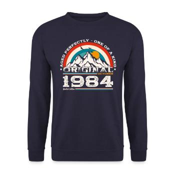 40e anniversaire Légende Octobre 1984 Volume 84 - Sweat-shirt Unisexe - marine - Devant - Alina (178cm) & Michal (187cm)