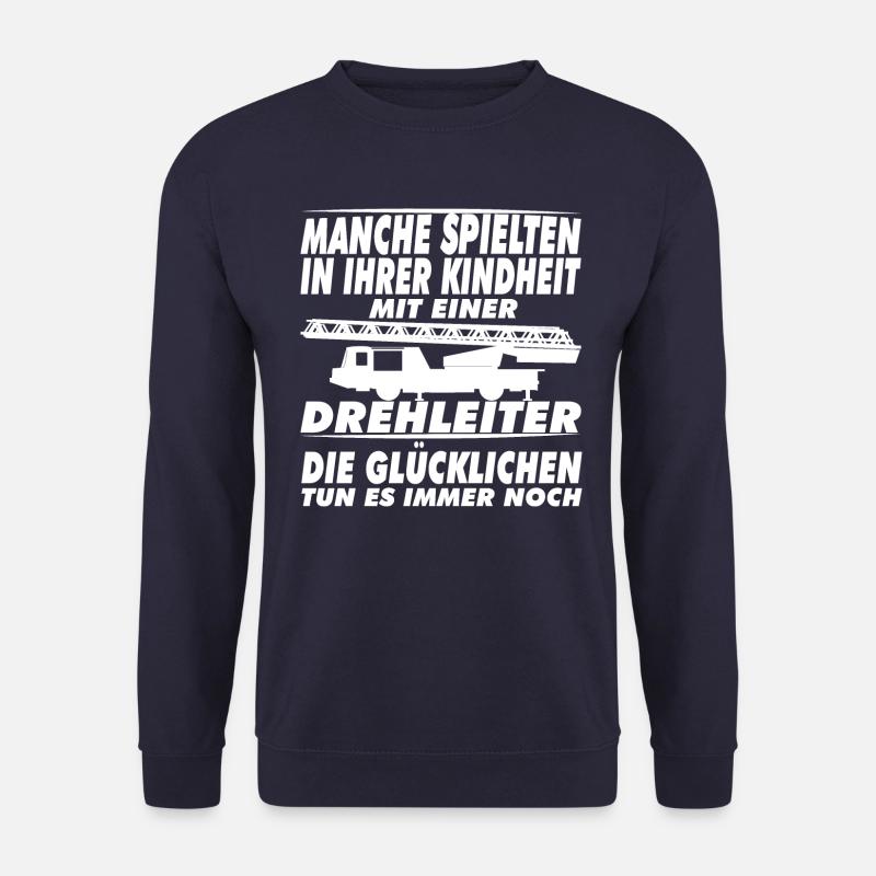 Herzschlag Feuerwehrmann Feuerwehr Geschenk Feuer - Unisex Pullover - Navy